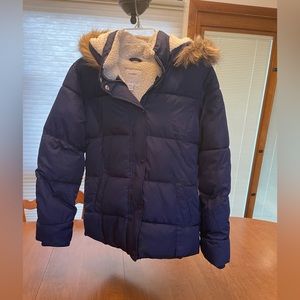 EUC. Old Navy Girls puffer with Sherpa Lining Jacket. Size XXL (16)